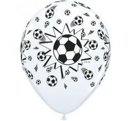 11" Qualatex Printed Soccer Ball Latex Ball