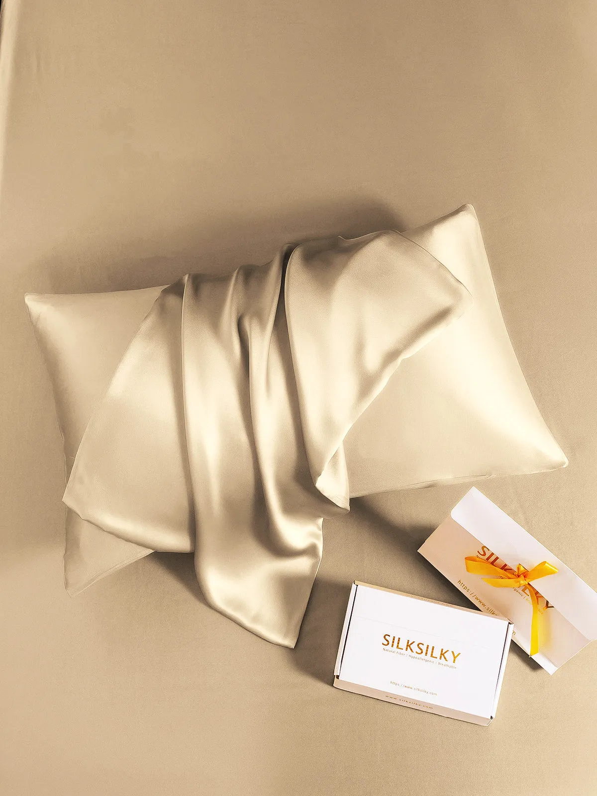 19Momme 100% Mulberry Silk Pillowcase - Envelope Closure