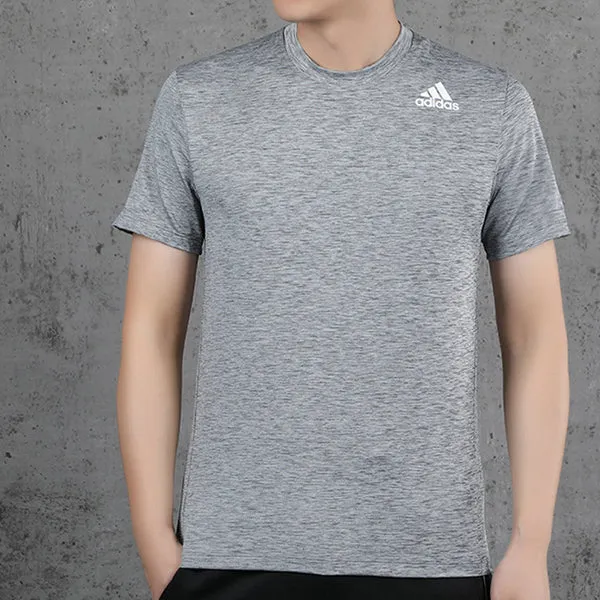 Adidas Training Sports Short Sleeve Tee 'Light Grey', Gray