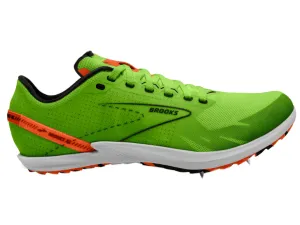 Brooks Draft XC Spikes (Green Gecko/Red Orange/White)