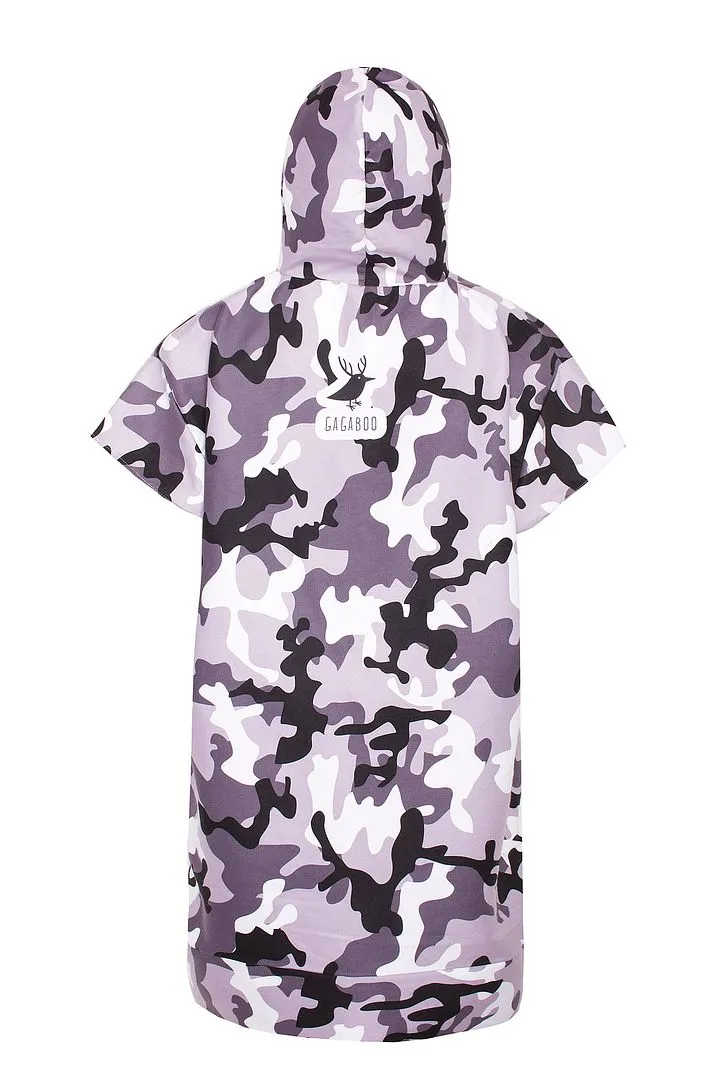 Camouflage men's quick-dry surfing poncho / change robe