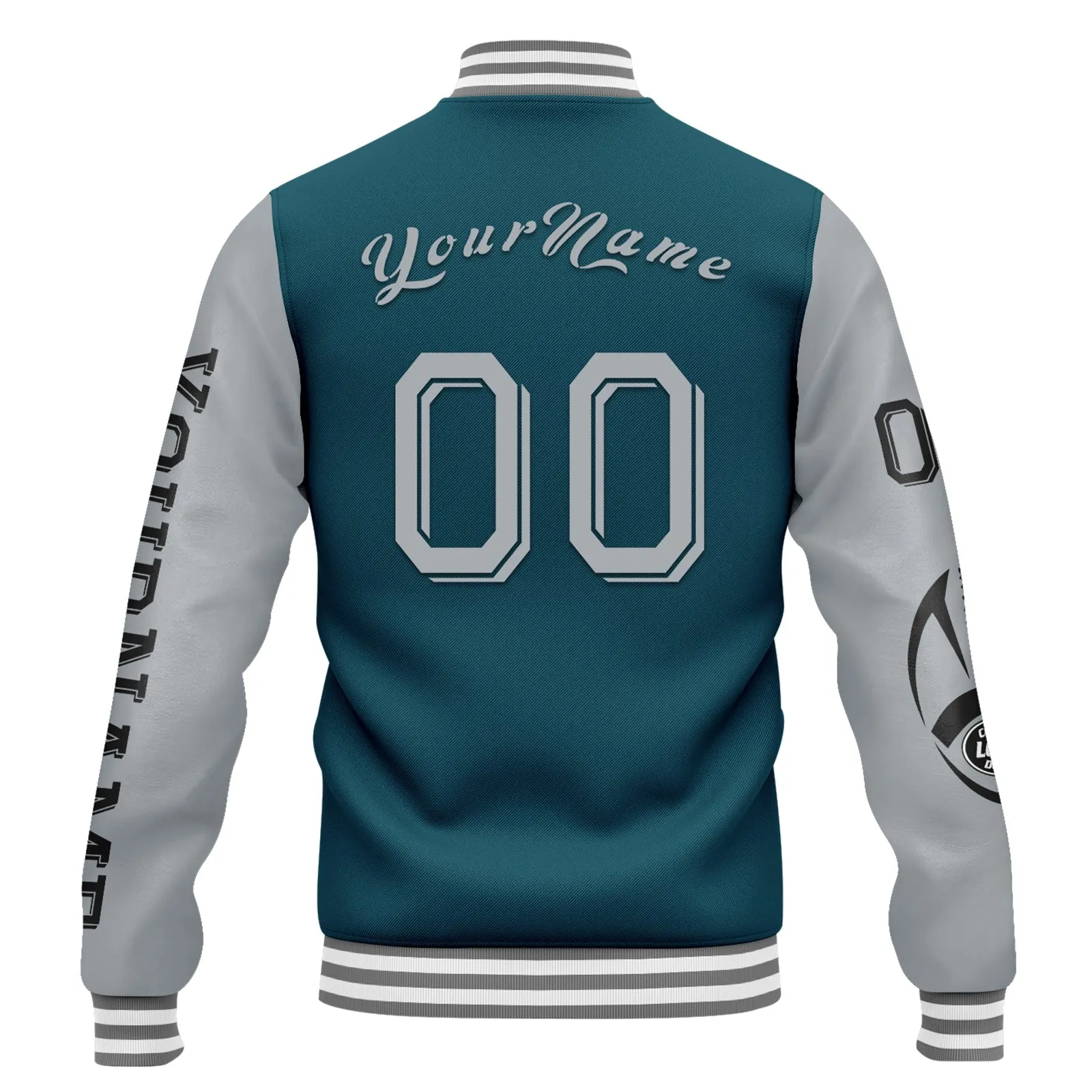 Custom Green Gray Black Philadelphia Jacket and Sports Shoes Combo Offer Personalized Combo ZH-D020294-23