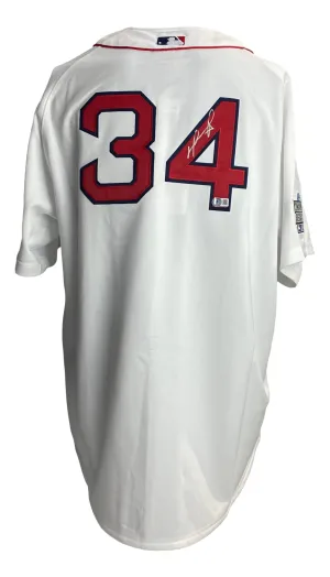 David Ortiz Signed Boston Red Sox M&N 2004 World Series Baseball Jersey BAS ITP