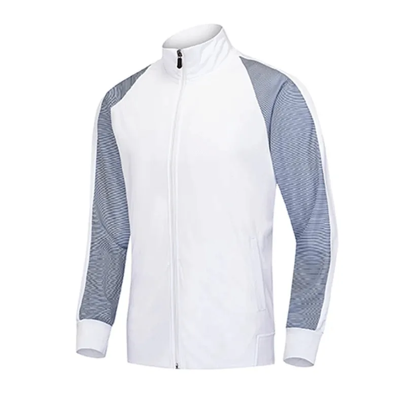 Elastic Breathable Men's Running Jacket with Zipper - SF1948