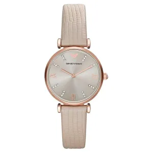 Emporio Armani AR1681 Ladies Rose Gold Cream Watch