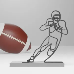 EROTNGO Super Bowl NFL American Football Figurine | Minimalist Art Sculpture for Sports Lovers | Unique Rugby-Themed Gift Idea | Modern Shelf Decor for Sports Enthusiasts | Perfect Sports Fan Gift