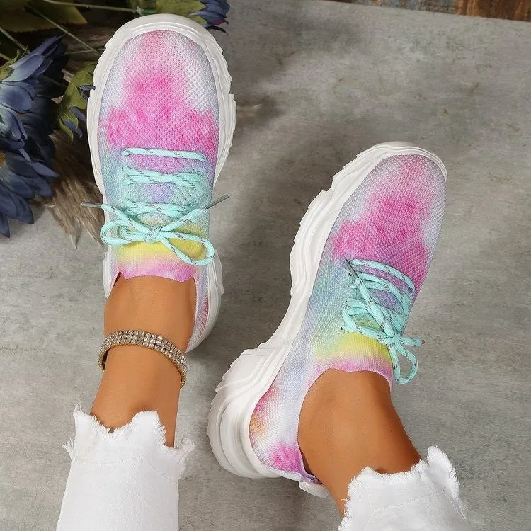 Flower Sports Shoes Women's Fashion Flat