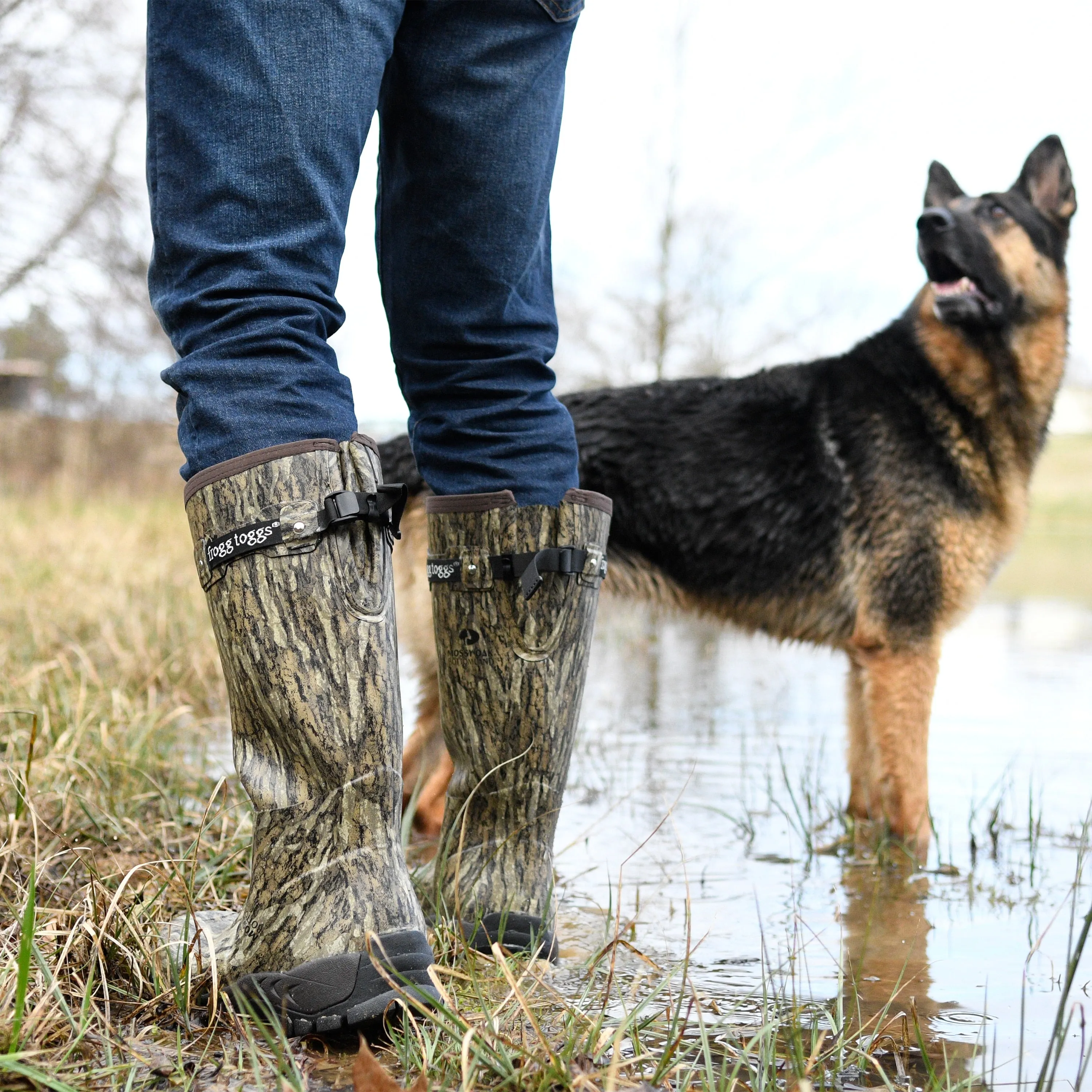 Frogg Toggs Mens Green Ridge Buster Waterproof Snake Boot