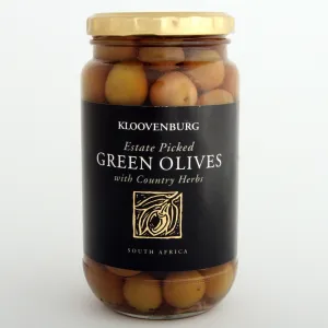 Kloovenburg Green Olives with Country Herbs 425g