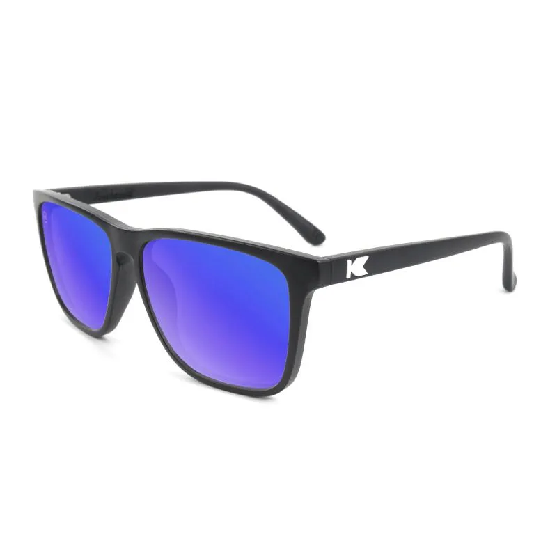 Knockaround Fast Lanes Sunglasses - Matte Black / Moonshine