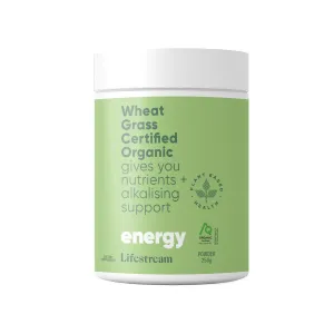 Lifestream Wheat Grass Certified Organic Powder 250g