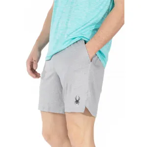 Men's sports shorts with leggings SPYDER, light gray