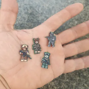 Mini Morale - Tactical Bears - Block Style - Pack 1