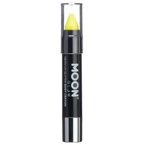 Moon Glow Neon UV Body Crayon - Glitter Yellow