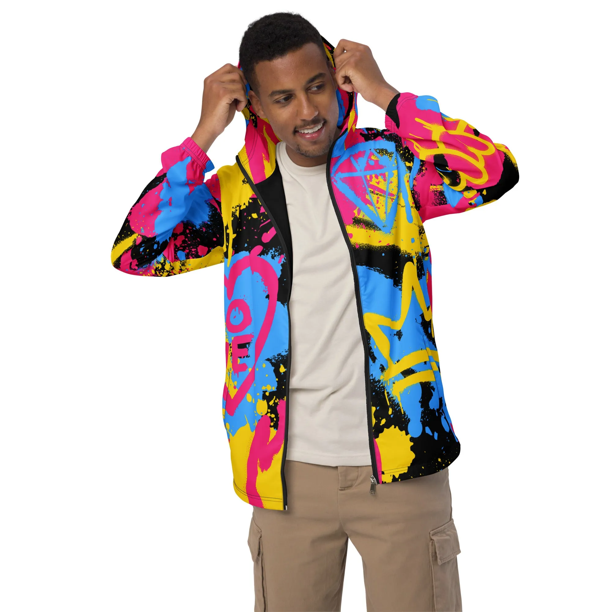 Pansexual Pride Graffiti Jacket