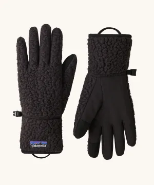 Patagonia Retro Pile Fleece Gloves - Black