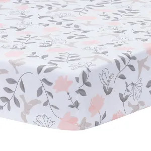 Petals Cotton Fitted Crib Sheet