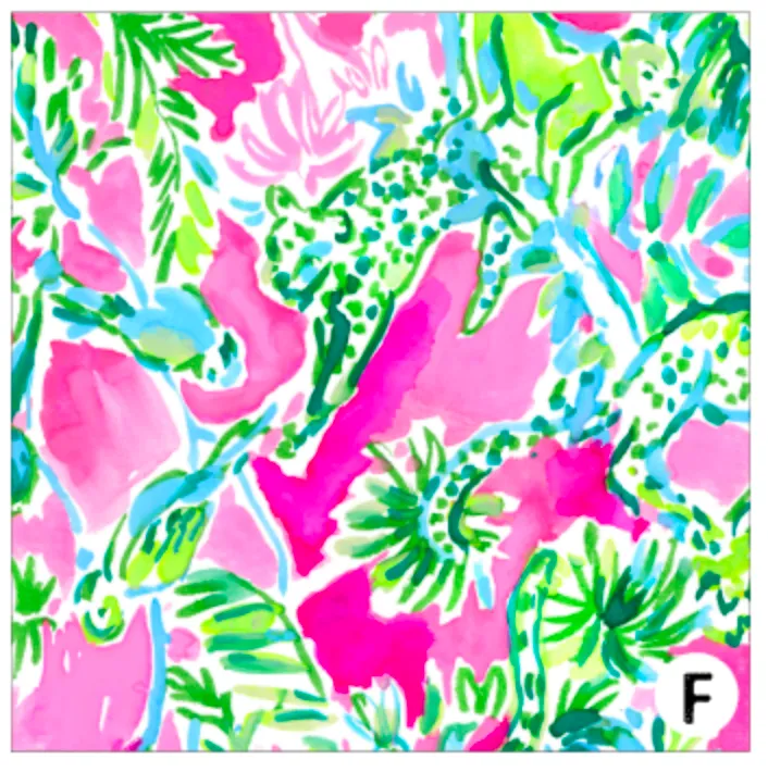 Printed HTV LILY FLORAL Heat Transfer Vinyl 12 x 12 inch sheet