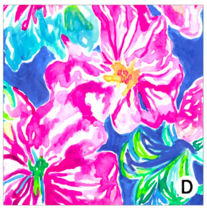 Printed HTV LILY FLORAL Heat Transfer Vinyl 12 x 12 inch sheet