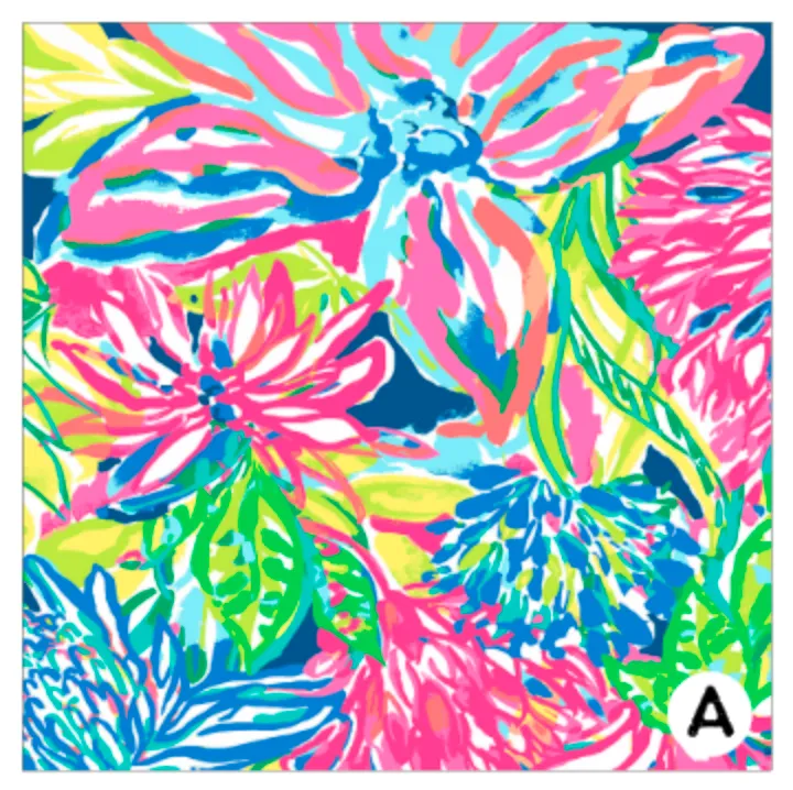 Printed HTV LILY FLORAL Heat Transfer Vinyl 12 x 12 inch sheet