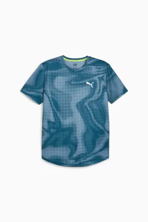 Puma Mens Run Favourite AOP SS Printed Tee