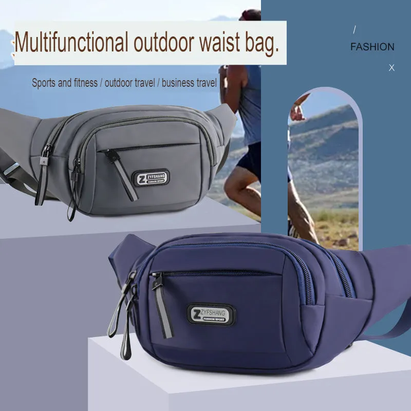 Sports outdoor multi-functional waterproof waist bag for men and women with large capacity for cashier business construction site work mobile phone bag