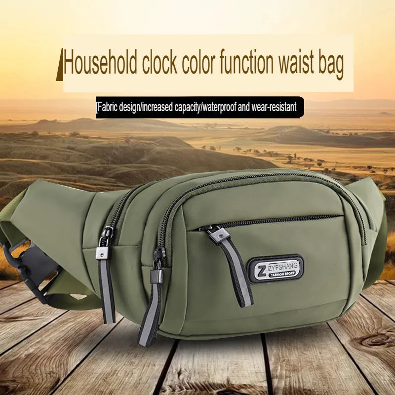 Sports outdoor multi-functional waterproof waist bag for men and women with large capacity for cashier business construction site work mobile phone bag