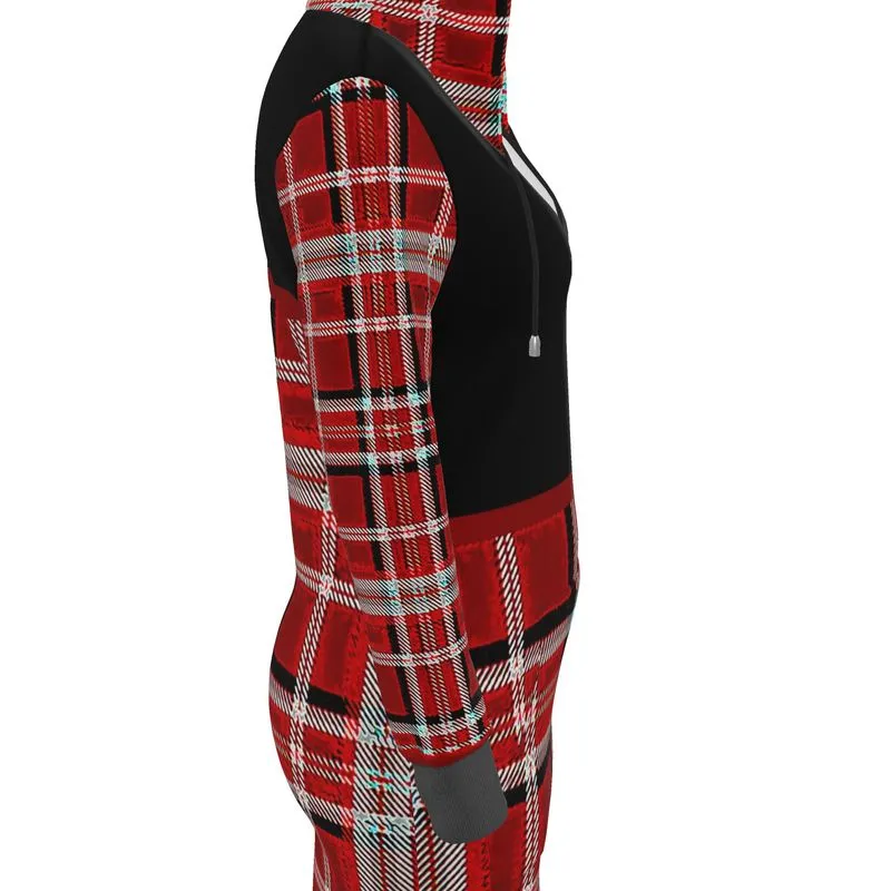 TRP Twisted Patterns 06: Digital Plaid 01-05A Designer Hoodie Dress