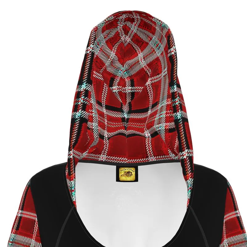 TRP Twisted Patterns 06: Digital Plaid 01-05A Designer Hoodie Dress