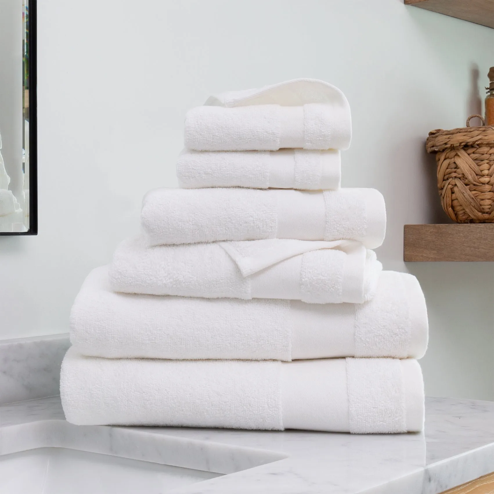 Ultra Soft 100% Cotton 6-Piece Bath Towel Set